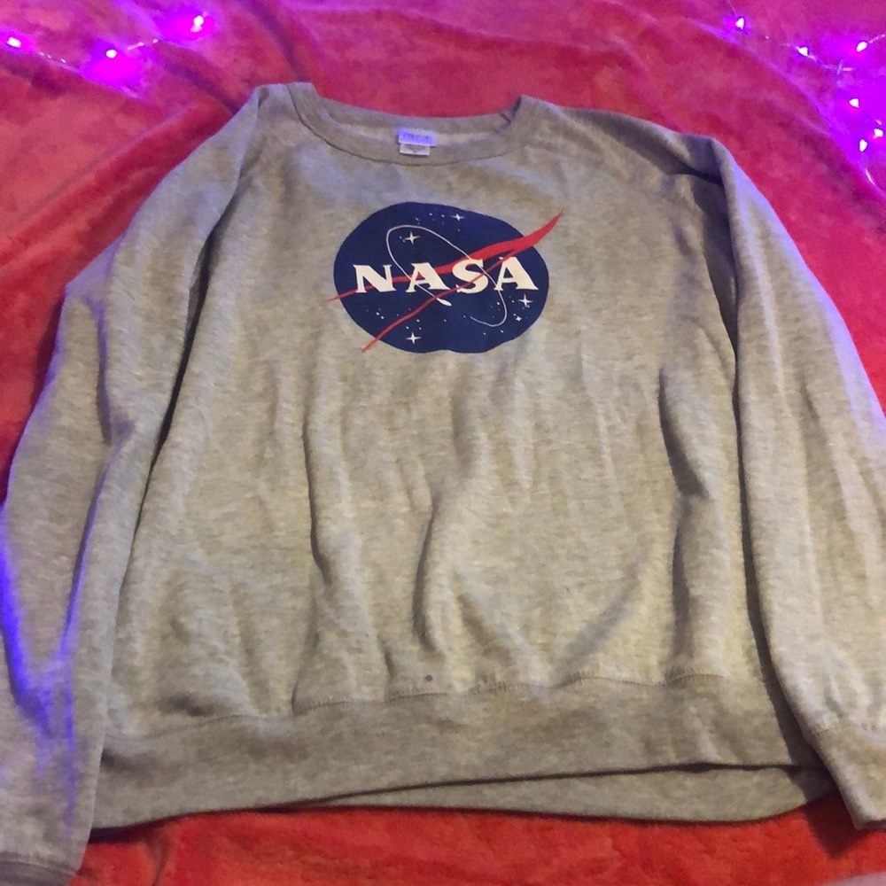 NASA shirt with sweatshirt material